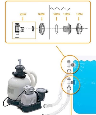 Насос интекс для бассейна схема подключения